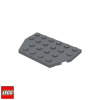 LEGO® Dílky LEGO Podložka Zkosená 4x6 Vyříznuté rohy / 32059 Barva: Tmavě-Šedá