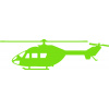 SAMOLEPKA Vrtulník 001 levá helikoptéra (04 - zelená kawasaki) NA AUTO, NÁLEPKA, FÓLIE, POLEP, TUNING, VÝROBA, TISK, ALZA