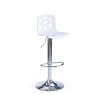 HALMAR Barová židle H-48 - bílá / chrom
