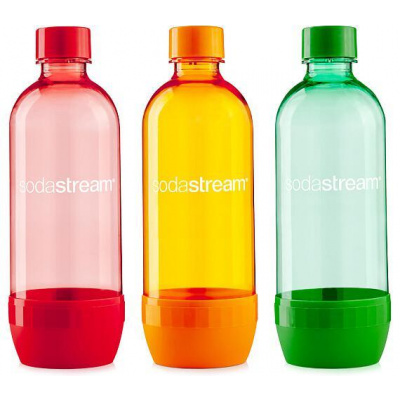 Láhev SodaStream 1l TriPack ORANGE/RED/GREEN