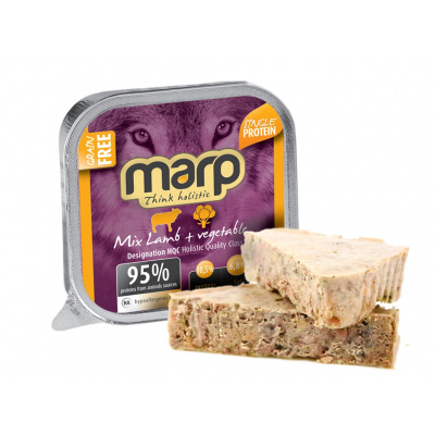 Marp Mix vanička pro psy jehně+zelenina - 16x100g