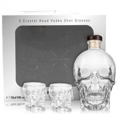 Crystal Head 40% 0,7 l (dárkové balení 2 sklenice)