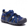 KEEN dětské sandály SEACAMP II CNX blue depths/gargoyle - modré Velikost: 20-21