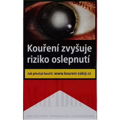 Kartonové balení tvrdá krabička cigarety s filtrem Marlboro Red kolek Q 159 Kč 10x20 ks