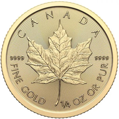 The Royal Canadian Mint 1/4 oz zlatá mince Gold Maple Leaf 2024 Royal Canadian Mint