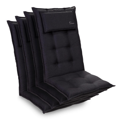 Blumfeldt Sylt, čalouněná podložka, podložka na židli, podložka na výše polohovací křeslo, polštář, polyester, 50 × 120 × 9 cm, 2x podložka (CPT10_10221541-4_)