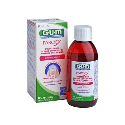 GUM Paroex ústní voda (výplach, CHX 0,12%), 300 ml