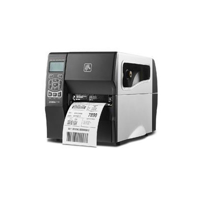 DT Printer ZT230; 203 dpi, Euro and UK cord, Serial, USB, Int 10/100, Liner take up w/ peel ZT23042-D3E200FZ