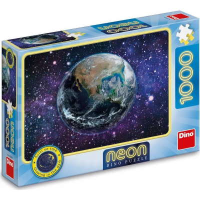 DINO Svítící puzzle Planeta Země 1000 dílků
