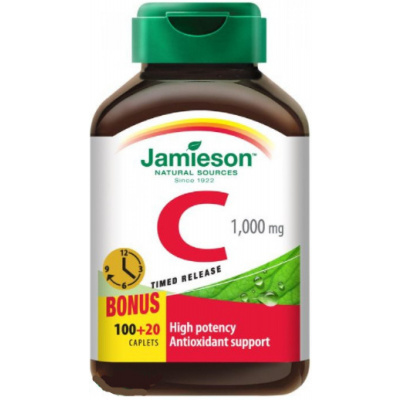 Jamieson Vitamín C 1000 mg s postupným uvolňováním 120 tablet