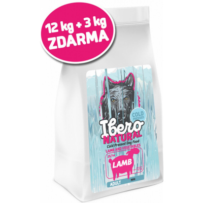 Ibero Cold Pressed Dog Adult Mini Lamb 15 kg