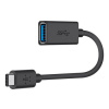 Belkin adaptér USB-C 3.0 to USB-A, 15cm, černá - F2CU036btBLK