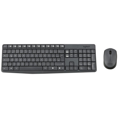 Logitech MK235 Wireless Keyboard and Mouse Combo 920-007933 MK235, CZ, černá