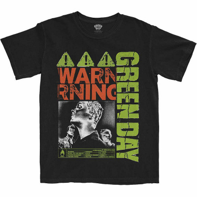 Green Day tričko, Warning Black, pánské, velikost M