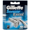 Gillette Sensor Excel 10ks (47400115514)