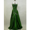 Zelené dlouhé plesové šaty pro baculky 50-52
