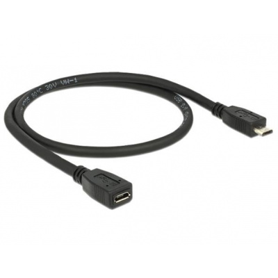 Delock prodlužovací kabel USB micro-B samec > micro-B samice 0.5 m - 83567