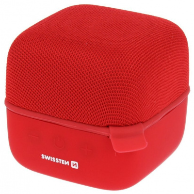 SWISSTEN Swissten Bluetooth Reproduktor Music Cube Červený MOPSWI1231