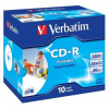 VERBATIM CD-R AZO 700MB, 52x, printable, jewel case 10 ks - 43325