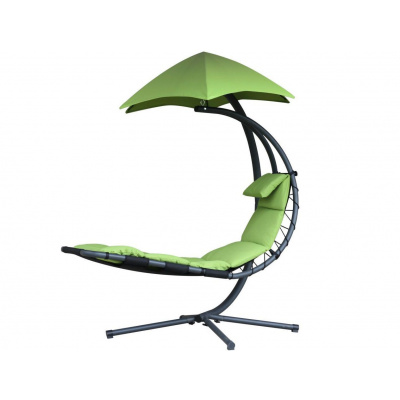 Závěsné houpací lehátko Vivere Original Dream Chair Green Apple, 188x76cm, nos.:120kg, ocelová konstrukce, 39kg (421112)