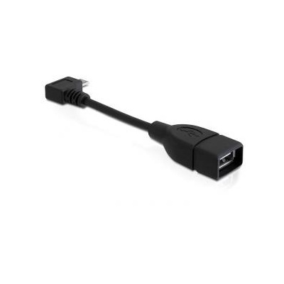 Delock Adapter USB micro-B samec pravoúhlý > USB 2.0-A samice OTG 11cm