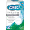 Corega Tabs Whitening čistící tablety na zubní náhrady protézy, 30 ks
