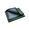 KATARO, Zakrývací plachta zelená / šedá PVC 550g/1m², PVCZ5503006, 3x6m