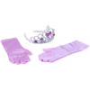 KARNEVAL Princezna set růžové rukavice + korunka (karnevalový doplněk)