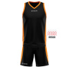 Basketbalový komplet GIVOVA POWER barva 1001 černá - oranžová, velikost 3XS