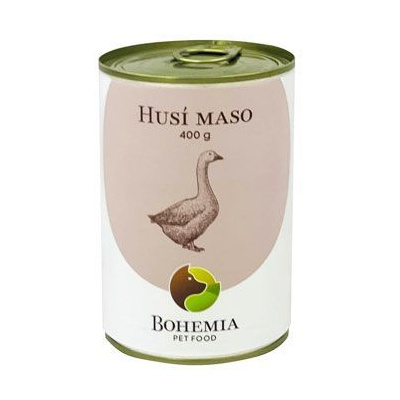 Bohemia Pet Food BOHEMIA MASO Husí ve vlastní šťávě 400g