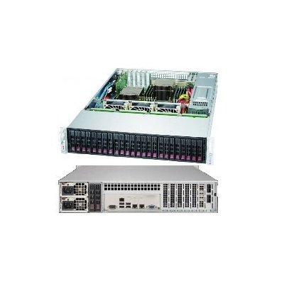 SUPERMICRO 2U chassis 24x 2,5"HS (20x SAS/SATA +4x SAS/SATA/NVMe), 2x1200W (80PLUS titanium) CSE-216BAC4-R1K23LPB