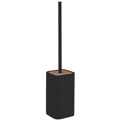 GEDY NINFEA WC štětka na postavení, černá/bambus (133314)