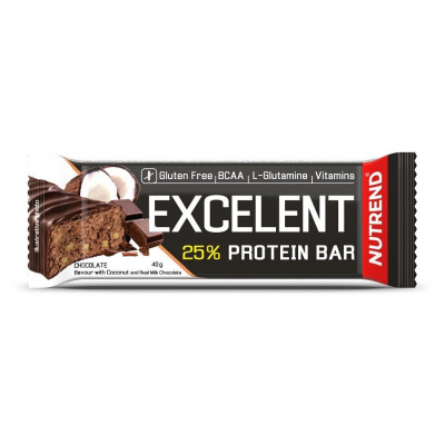 Tyčinka Excelent Protein Bar - Nutrend 1ks/85g Čokoláda-Kokos