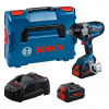 BOSCH GDS 18V-1600 HC PROFESSIONAL Akumulátorový rázový utahovák, L-BOXX 136, 2x 8,0 Ah 06019M1002