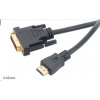 AKASA kabel DVI-D na HDMI, pozlacené konektory, 2m AK-CBHD06-20BK