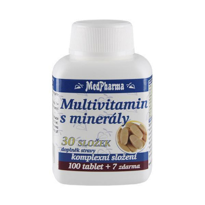 MedPharma Multivitamin s minerály 30 složek - 107 tablet