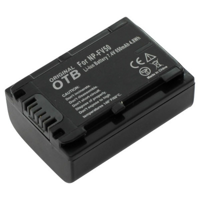 OTB Baterie NP-FV50 pro Sony DCR-SR58E / NEX-VG10 / HDR-TD30, 650 mAh