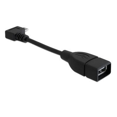 Delock Adapter USB micro-B samec pravoúhlý USB 2.0-A samice OTG / 11cm (83104)