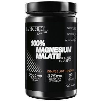 PROM-IN / Promin Prom-in 100% Magnesium Malate 324 g - pomeranč + 100% Zinc Bisglycinate 120 tablet ZDARMA
