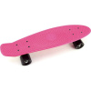 Teddies Skateboard pennyboard 60cm nosnost 90kg kovové osy růžová barva černá kola