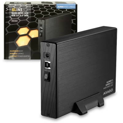 AXAGO - EE35-XA3 USB3.0 - SATA 3.5", externí ALINE box, USB 3.0, LED dioda