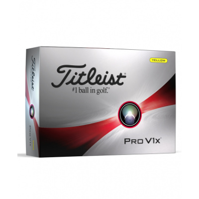 Golfové míčky Titleist Pro V1x Yellow (12ks) Žlutá