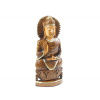 Dřevěná socha Buddhy 15 cm (Buddha v meditačním posedu z Indie)