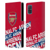 Pouzdro na mobil Samsung Galaxy A51 (A515F) - Head Case - Arsenal červená nadpisy (Flipové pouzdro, obal pro mobil Samsung Galaxy A51 fotbalové mužstvo Arsenal text)