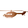 SAMOLEPKA Vrtulník 001 levá helikoptéra (44 - měděná metalíza) NA AUTO, NÁLEPKA, FÓLIE, POLEP, TUNING, VÝROBA, TISK, ALZA