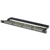 DIGITUS Patchpanel 19'' kat. 6 STP, 24p, černý 0,5U - DN-91624S-SL-SH