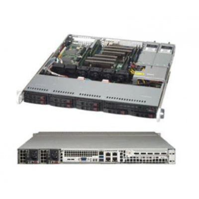 SUPERMICRO 1U chassis 8x 2,5" HS SAS3/SATA (2x NVMe), 2x600W (80PLUS Gold)