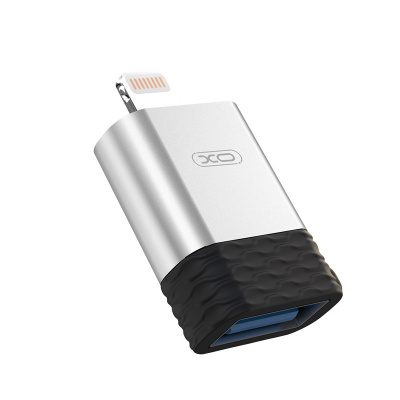 AppleMix Přepojka / redukce XO - lightning samec na USB-A samice - OTG - plastová / kovová