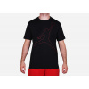 Nike Air Jordan Dry Jumpman Rise Dri-fit Tee Black Red