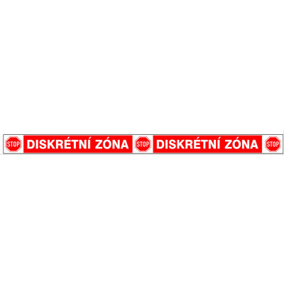 samolepka diskretni zona – Heureka.cz